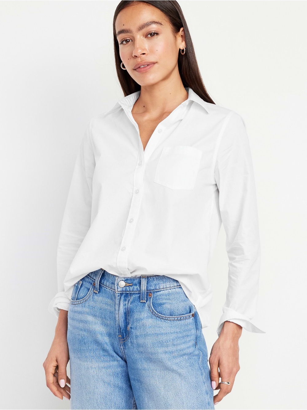 Old Navy NWT White Classic Button Down Shirt - size small